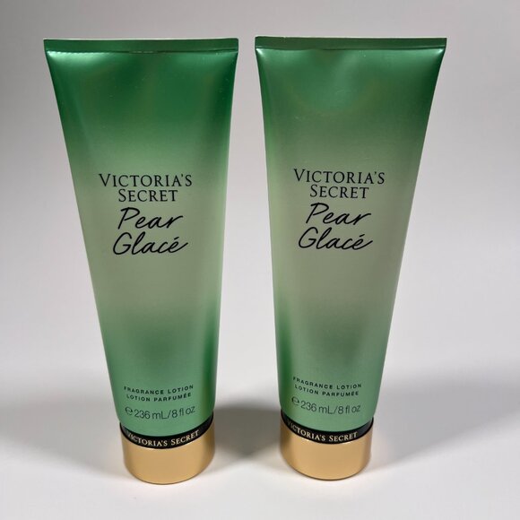 Victoria Secret Pear Glace Fragrance Lotion Full Size Sealed Lot Bundle Set of 2 - Picture 1 of 5